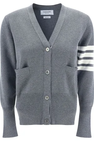 Thom Browne Milano Stitch V-Neck Merino Cardigan