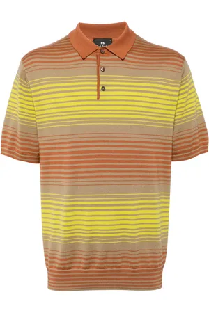 Paul Smith Striped merino wool polo shirt