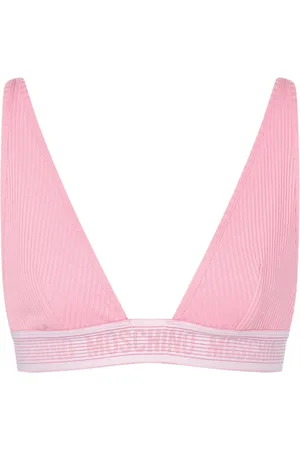 Moschino Logo-underband triangle-cup bra