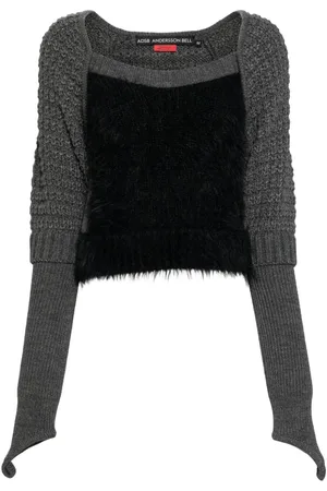 Andersson Bell Furry chunky knit top