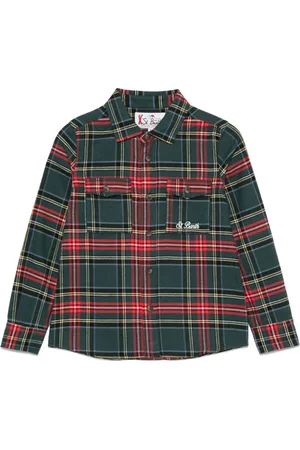 MC2 SAINT BARTH Ski Snoopy Tartan shirt