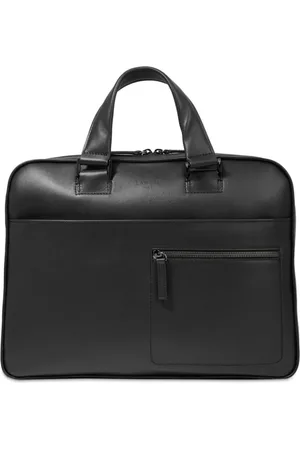 LANCEL Logo-embossed leather laptop bag