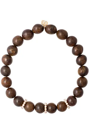 Sydney Evan 14kt yellow bronzite and diamond bracelet