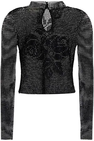 MAGDA BUTRYM Lace crochet-knit blouse