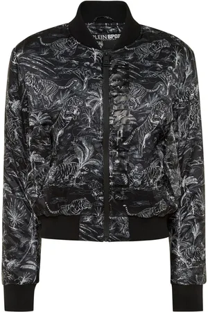 Philipp Plein Jungle-print bomber jacket