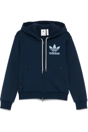 adidas X Wales Bonner logo-flocked hoodie