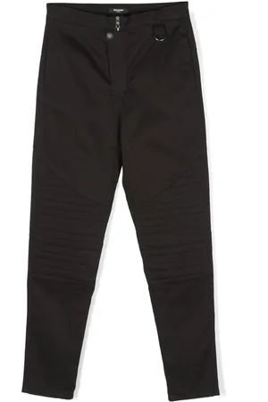 Balmain Logo-tag trousers