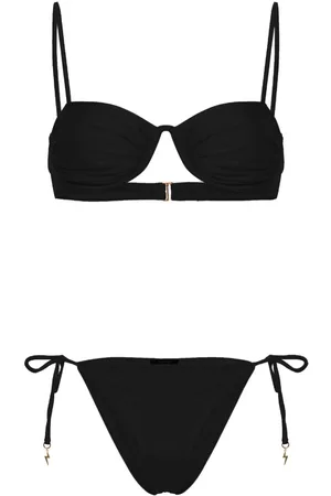 Noire Swimwear Monowire satin bikini set