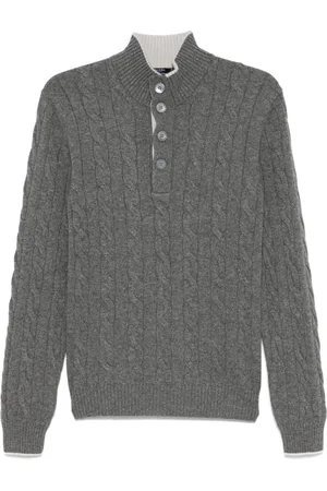 BARBA Cable-knit sweater