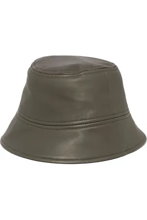 YVES SALOMON Leather bucket hat