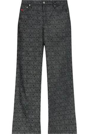 Moschino Monogram-jacquard trousers