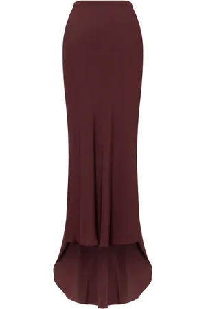 Serafini High-waist crepe fluted skirt