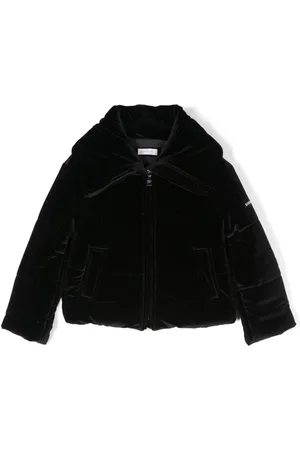 MONNALISA Velvet puffer jacket