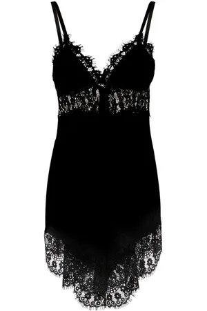 NISSA Lace-panelled mini dress