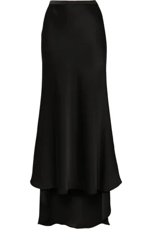 Serafini Bias-cut maxi skirt