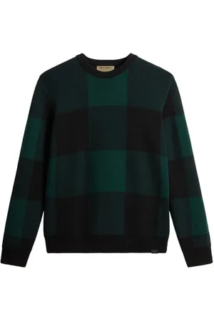 Woolrich Check-pattern virgin wool sweater
