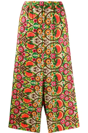 Comme des Garçons 2000s floral embroidered trousers