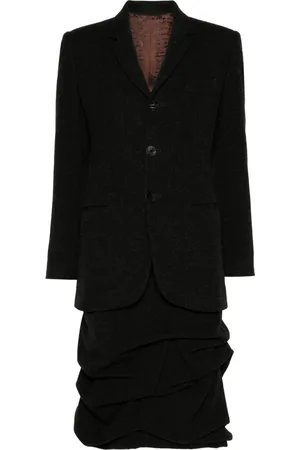 Jean Paul Gaultier 1990s gathered-detail skirt suit