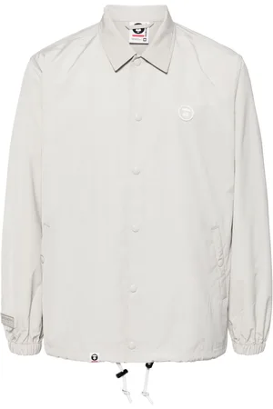 A Bathing Ape Logo-patch long-sleeved jacket