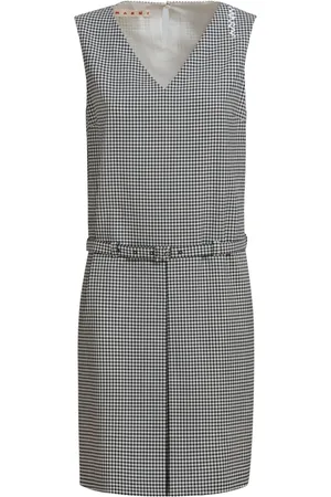 Marni Check-pattern mini dress