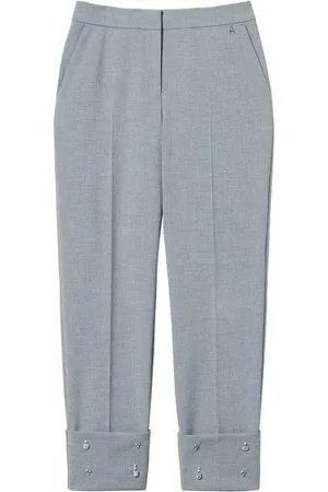 Twin-Set Embroidered-detail trousers