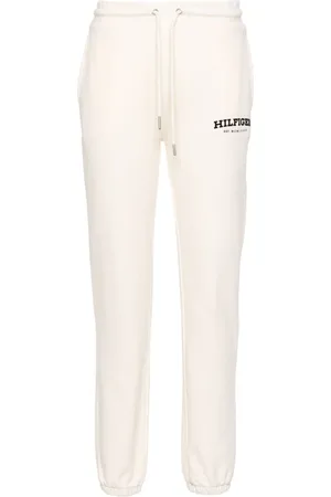 Tommy Hilfiger Flocked-logo tapered trousers