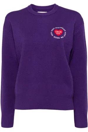 Chocoolate Logo-intarsia-knitted jumper