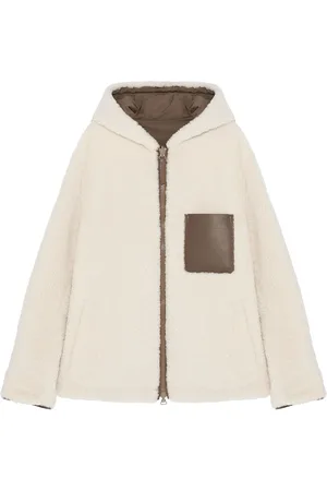 YVES SALOMON Reversible shearling hooded jacket