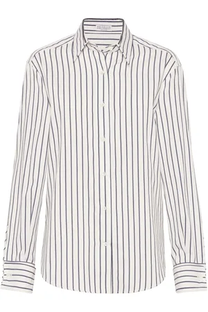 Brunello Cucinelli Stripe-print cotton shirt