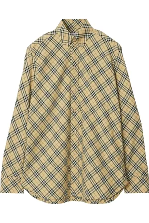 Burberry Check-pattern cotton shirt