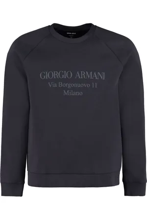 Giorgio Armani Logo-print cotton-blend sweatshirt