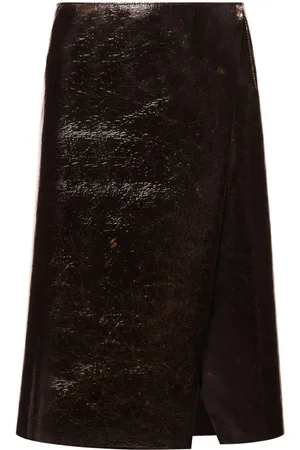 Serafini Glossy A-line skirt