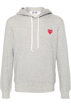 Comme des Garçons Heart-patch hoodie