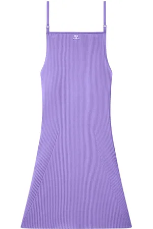 Courrèges Ribbed-knit mini dress
