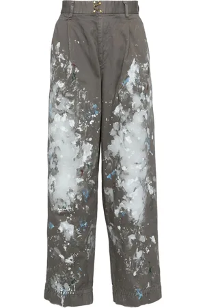 Kolor Paint-splattered straight-leg trousers