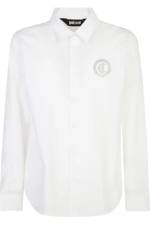 Roberto Cavalli Logo-print cotton shirt