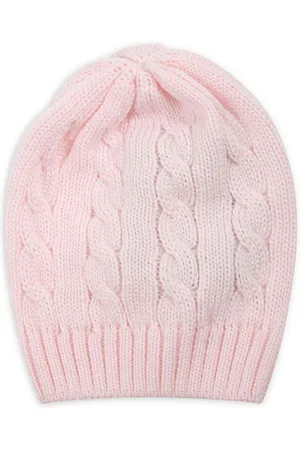LITTLE BEAR Cable-knit wool beanie