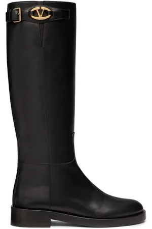 VALENTINO GARAVANI VLogo leather knee boots