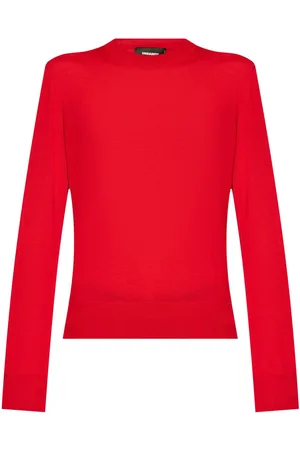 Dsquared2 Embroidered-logo wool jumper