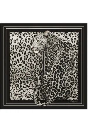 Dolce & Gabbana Leopard-print scarf