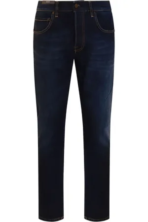 PT Torino Logo-patch tapered jeans