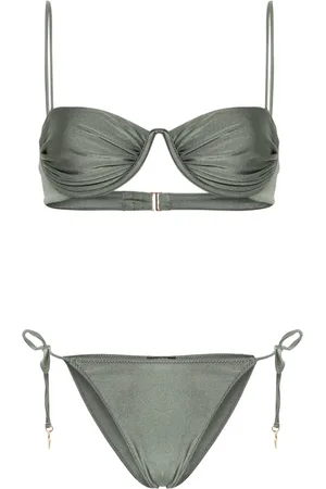 Noire Swimwear Monowire satin bikini set