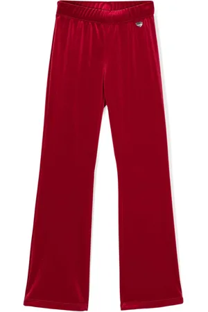 MONNALISA Flared velvet trousers