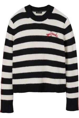 Marc Jacobs Logo-embroidered striped jumper