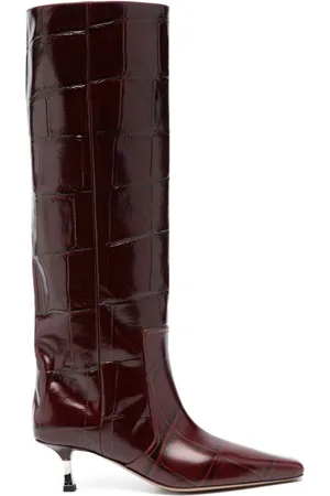 PARIS TEXAS 60mm crocodile-effect boots