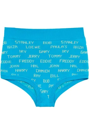 Loewe Text-print mini shorts