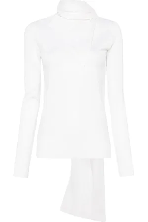 Totême Draped-scarf sweater