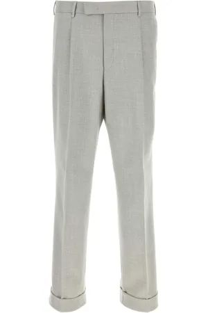 PT Torino Mélange-effect trousers