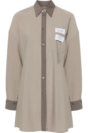 Rokh Logo-patch detachable-panels shirt