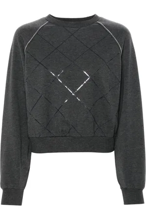 PESERICO SIGN Bead-detail sweatshirt